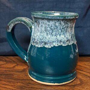 BEAUTIFUL UNCOMMON CLAY TEAL POTBELLY 16OZ MUG